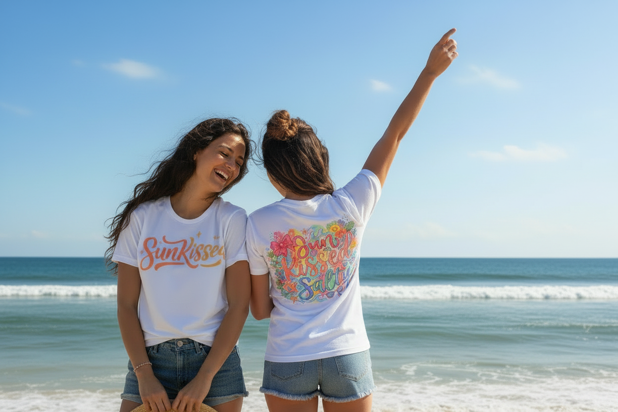 SunKissed - Two Women Front & Back Beach Mockup