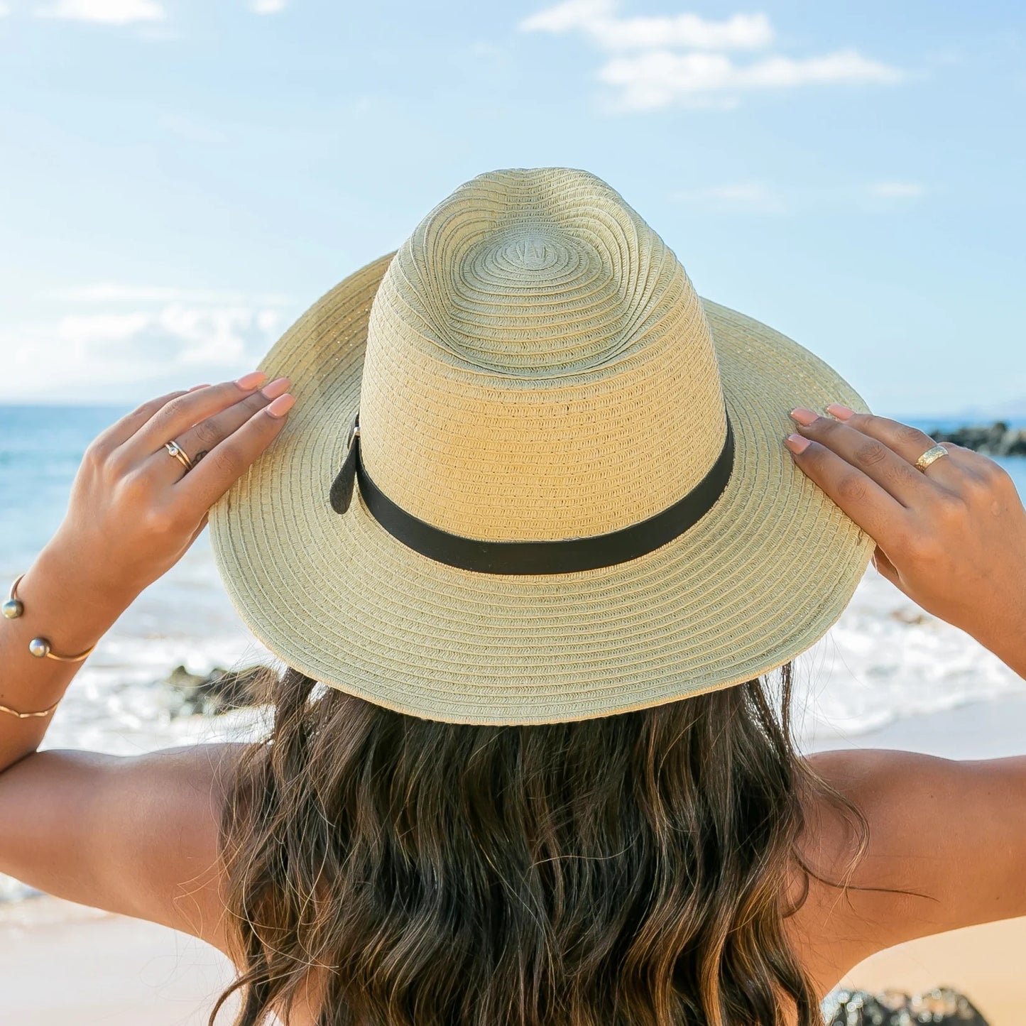 Drawstring Panama Hat