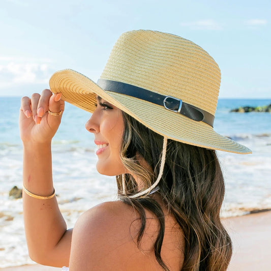 Drawstring Panama Hat