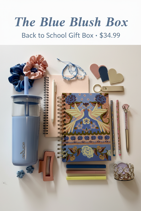 The Blue Blush Box promotional poster
