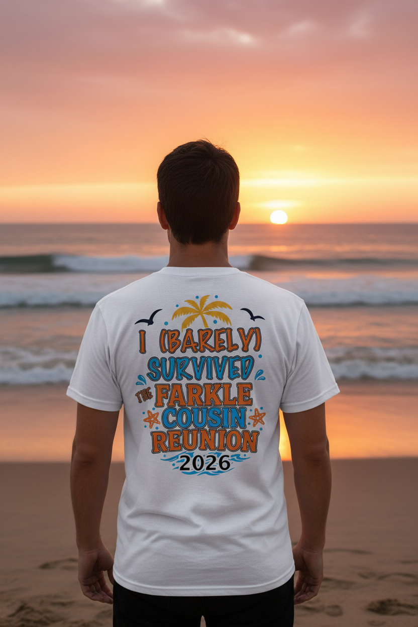 Man Back View - Farkle Reunion Shirt