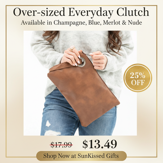Over-sized Everyday Clutch – Sale Poster