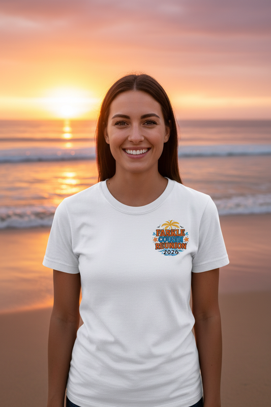 Woman Front View - Farkle Cousin Reunion Shirt